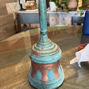 Vintage Style Turquoise and Copper Bell